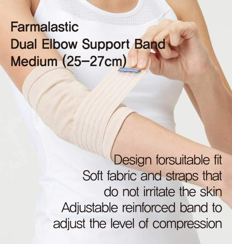 Codera Banda Epicondilitis - Farmalastic Innova (contorno 1 Unidad Talla Mediana Color Beige) - Cinfa S a