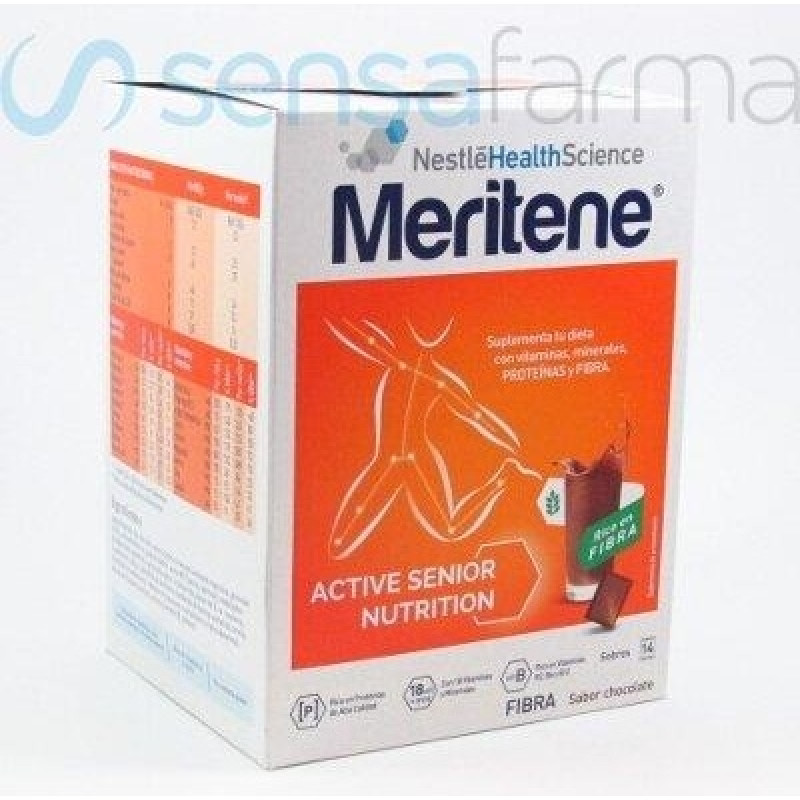 Fuerza y Vitalidad Fibra Sabor Chocolate Batidos 14uds - Meritene