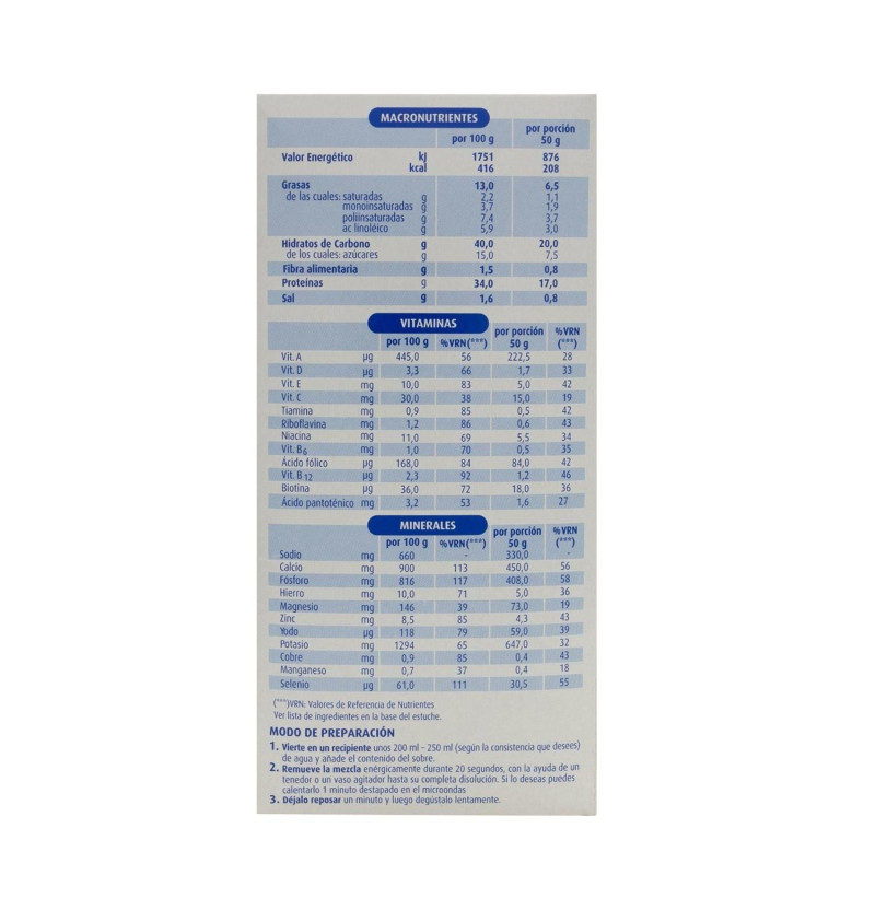 Bimanan Beslim Sustitutivo Natilla (6 Sobres 55 g Sabor Vainilla) - Nutricion Sante