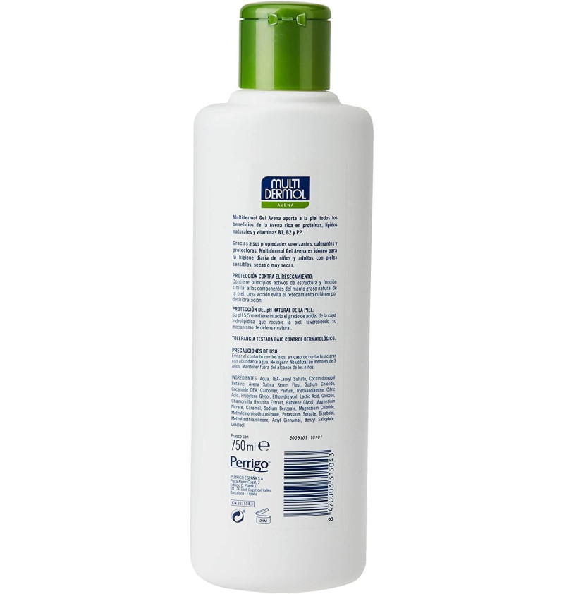 Multidermol Avena Baño (1 Envase 750 ml) - Perrigo