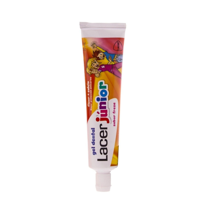 Lacer Junior Gel Dental (1 Envase 75 ml Sabor Fresa) - Lacer Laboratorios Sa