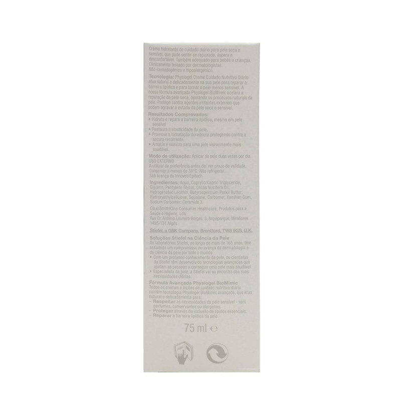 Physiogel Cuidado Nutritivo Diario Crema (1 Envase 75 ml) - Glaxosmithkline