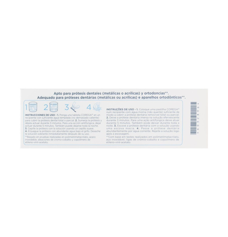 Corega Oxigeno Bio - Activo - Limpieza Protesis Dental (66 Tabletas) - Glaxosmithkline