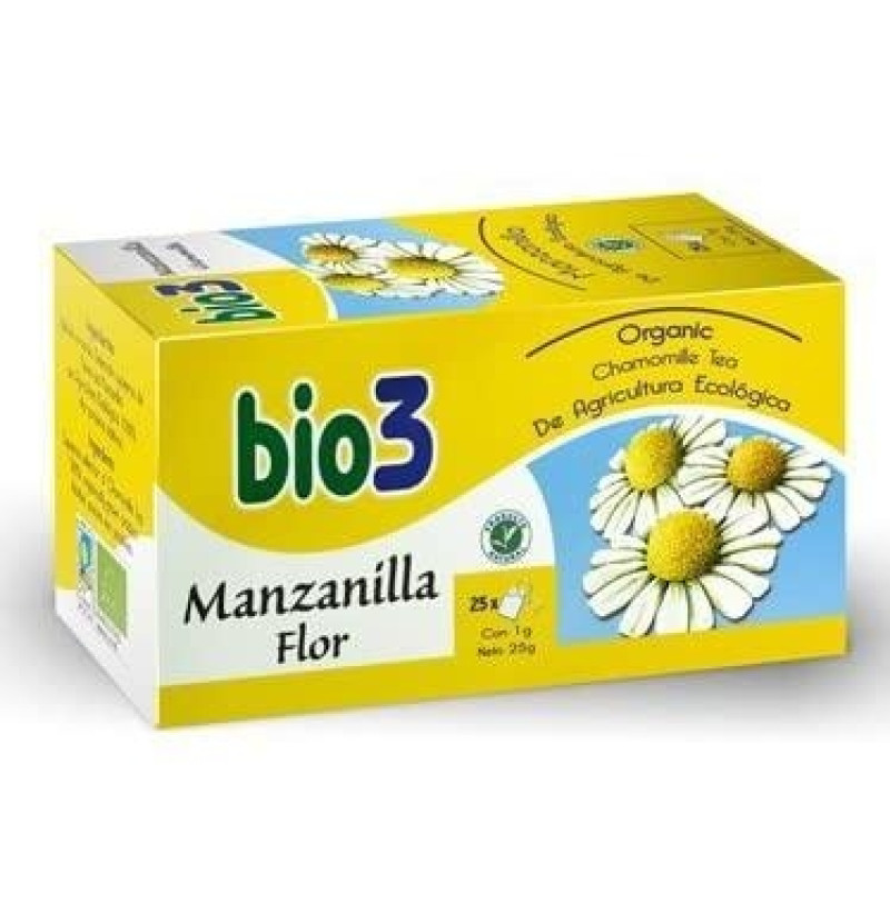 Manzanilla Ecológica, 25 Filtros, 1,5 g - Bio3