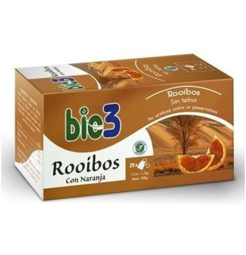 Rooibos con Naranja, 25 Filtros, 1,5 g - Bio3