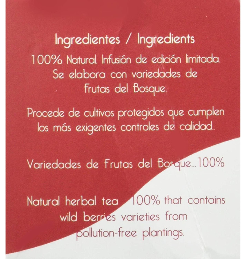Te de Frutas, 25 Filtros, 1,5 g - Bio3