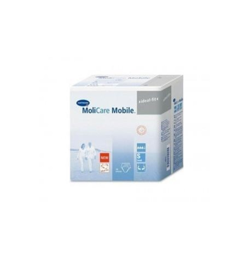 Absorb Inc Orina Ligera con Slip - Molicare Premium Mobile (14 Unidaes Talla S 6 Gotas Color Azul) - Laboratorios Hartmann