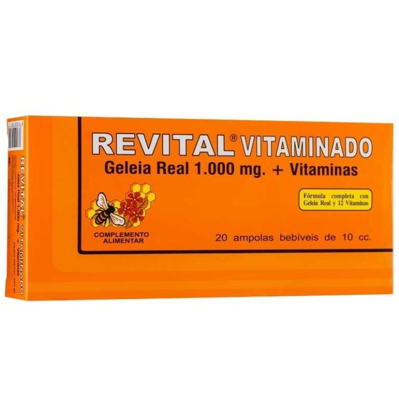 Revital Jalea Real Vitaminado Amp Bebibles (20 Ampollas) - Pharma Otc