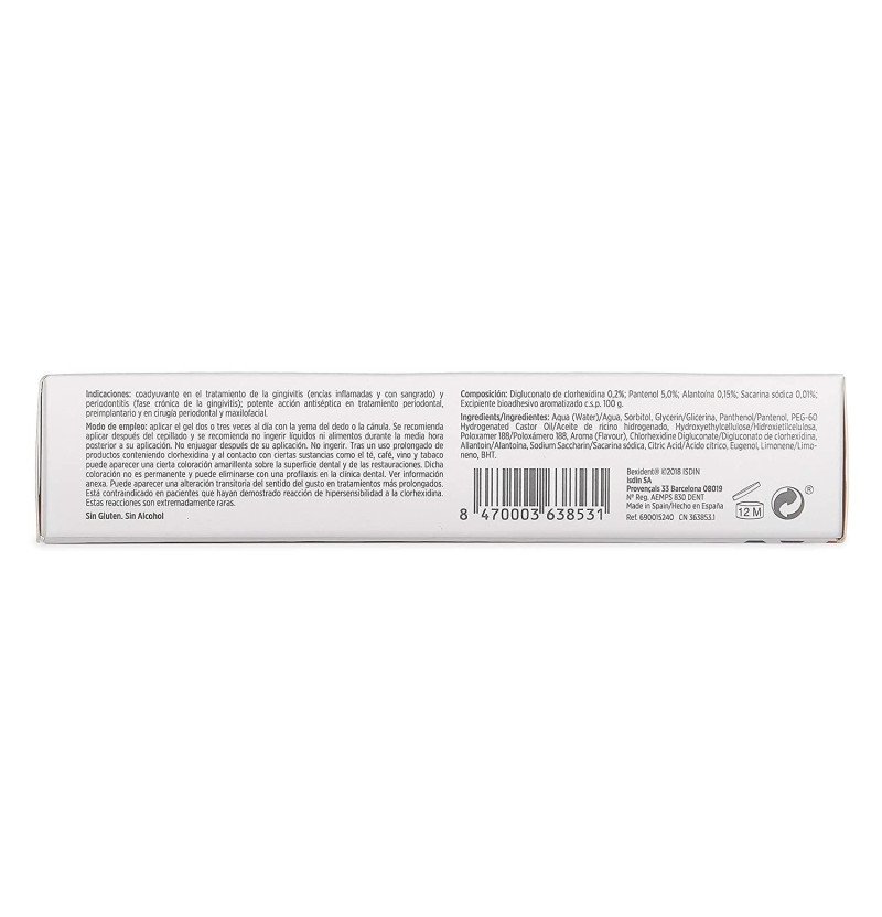 Bexident Encias Tratamiento Coadyuvante Gel Gingival, 50 ml - Isdin
