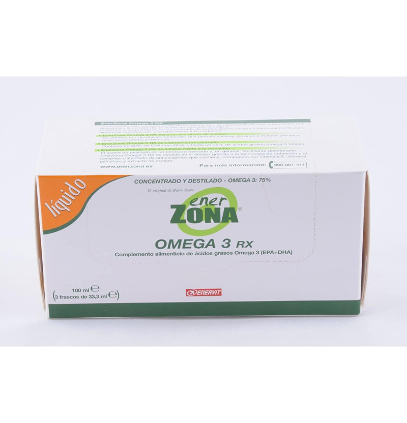 Enerzona Omega 3rx Liquido (3 Frascos 33,3 ml) - Rovi