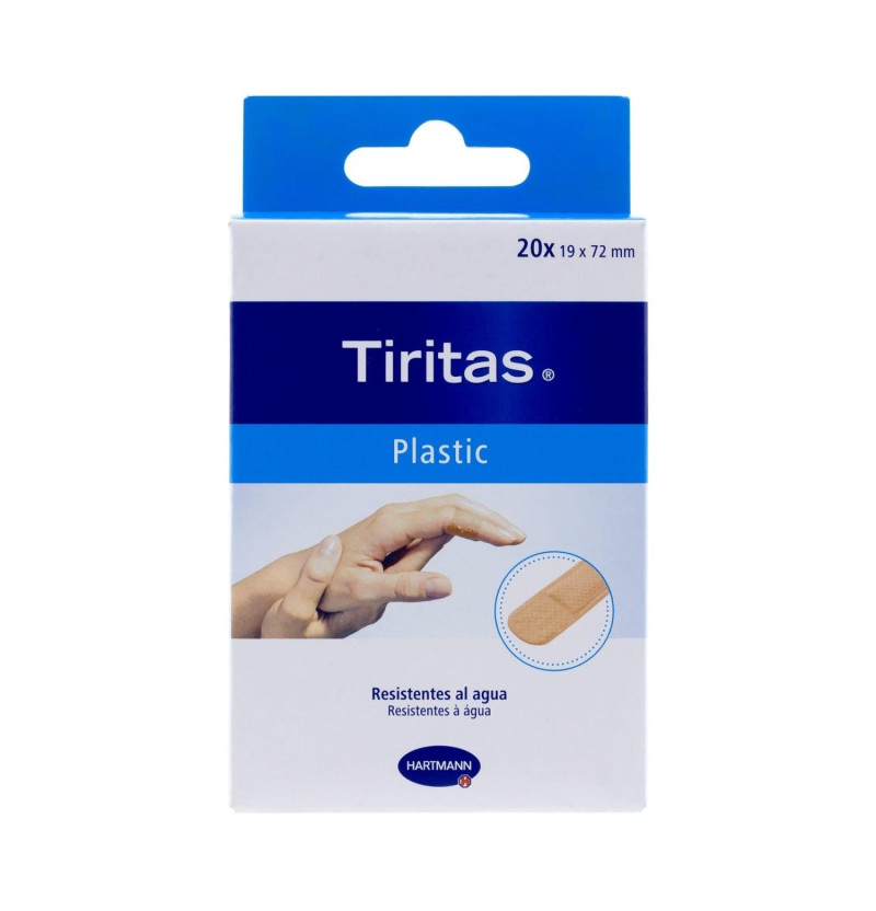 Tiritas Plastic - Aposito Adhesivo (20 Unidades 72 mm X 19 Mm) - Laboratorios Hartmann
