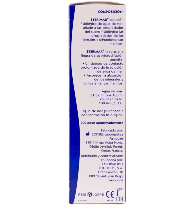 Sterimar Higiene y Bienestar (1 Envase 100 ml Microdifusion) - Reig Jofre