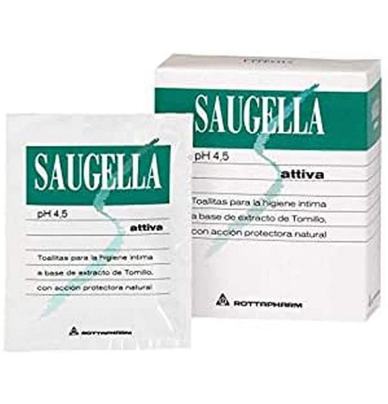 Saugella Attiva Toallitas Limpiadoras (10 Unidades)