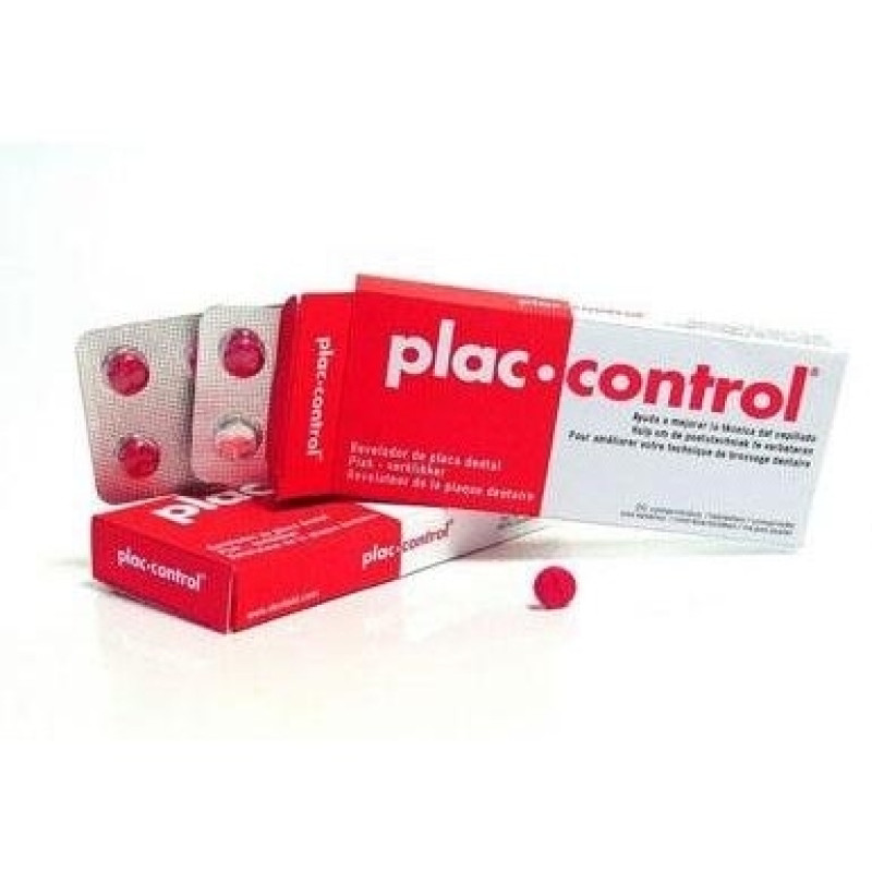 Control Comprimidos Revelador Placa Dental, 20 Comprimidos - Plac