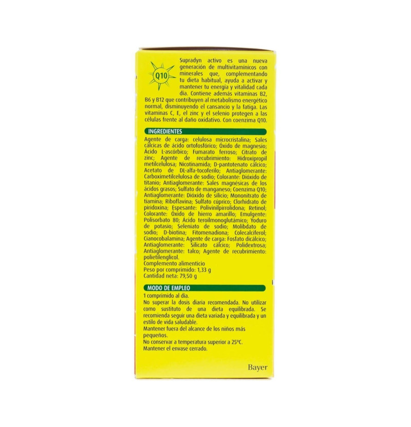 Supradyn Activo (60 Comprimidos) - Bayer