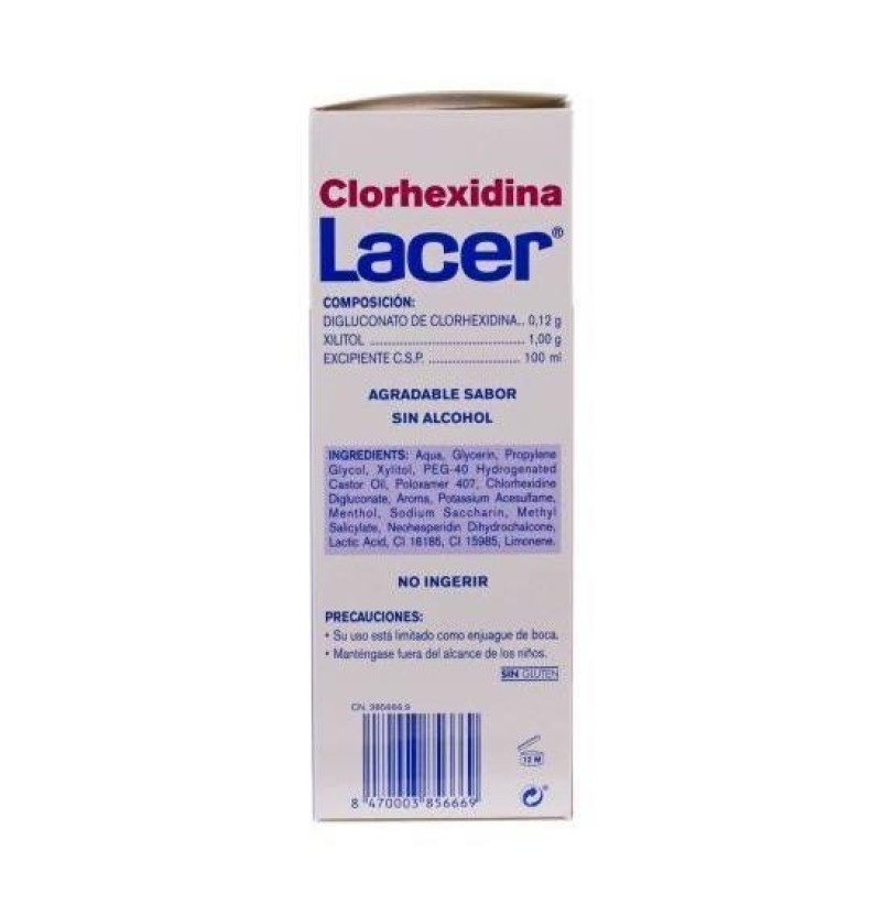 Lacer Colutorio Clorhexidina (1 Envase 200 ml) - Lacer Laboratorios Sa