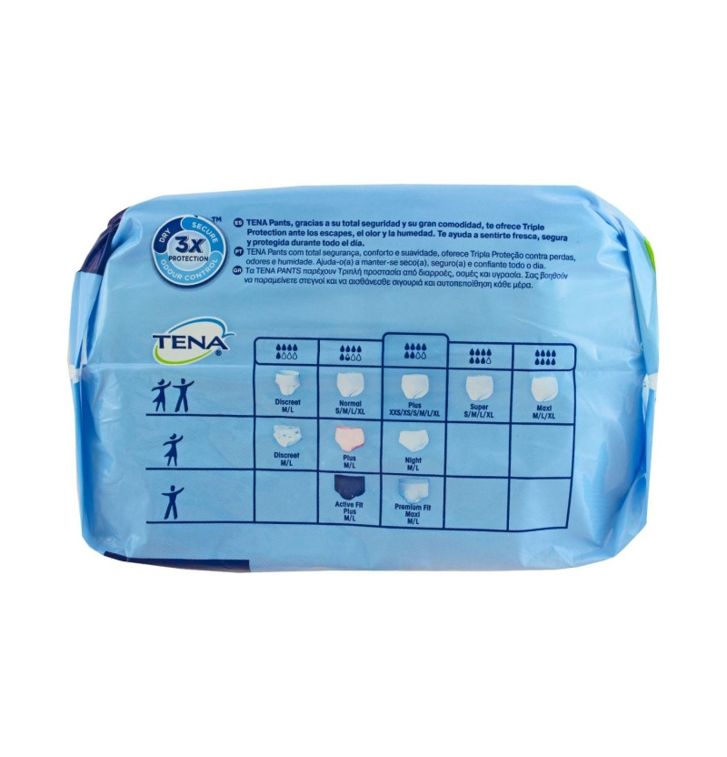 Absorb Inc Orina Noc Anat - Tena Pants Plus (t - Med 14 U) - Sca Hygiene Products