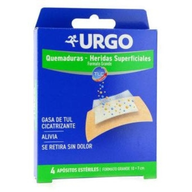 Apósitos para Quemaduras Formato Individual 4u - Urgo