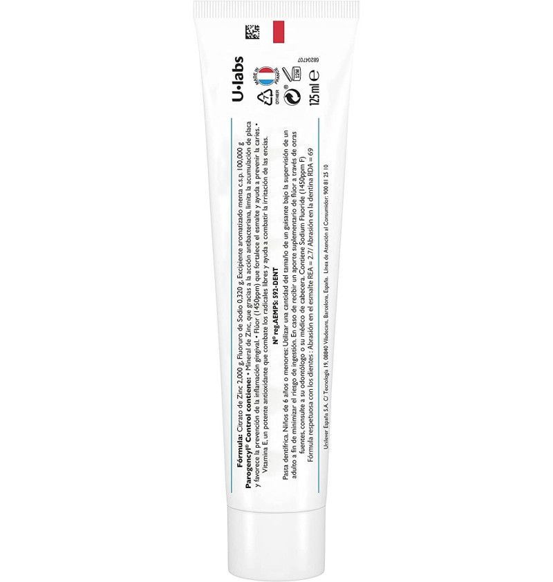 Parogencyl Encias Control Dentifrico (1 Envase 125 ml) - Unilever