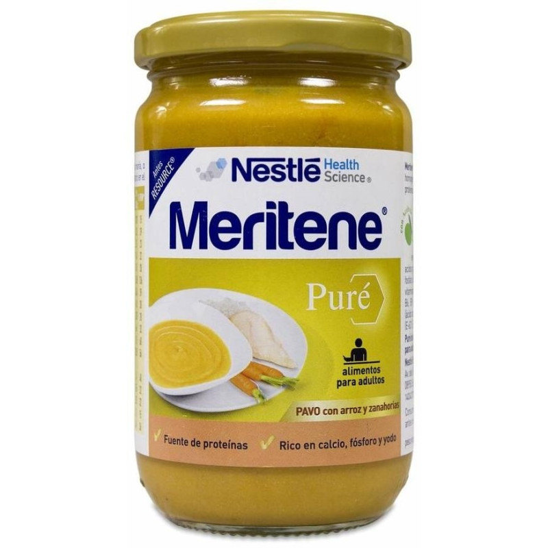 Puré Tarro Pavo con Arroz y Zanahorias, 300 g - Meritene