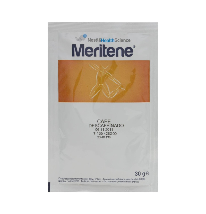 Meritene Fuerza y Vitalidad Batido (15 Sobres 30 g Sabor Cafe Descafeinado) - Nestlé
