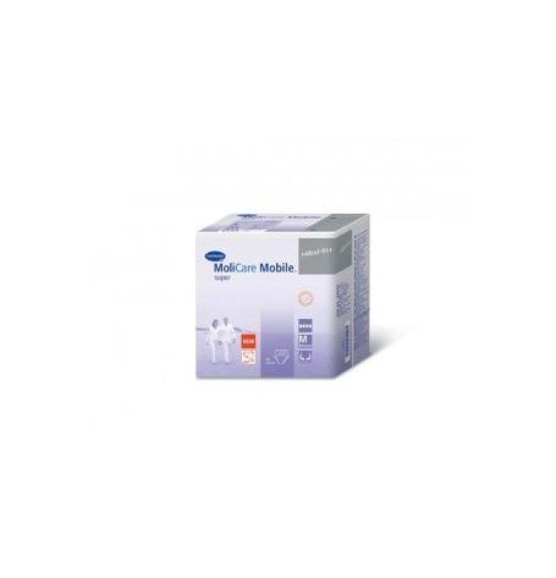 Absorb Inc Orina Ligera con Slip - Molicare Premium Mobile (14 Unidades Talla M 8 Gotas Color Lila) - Laboratorios Hartmann