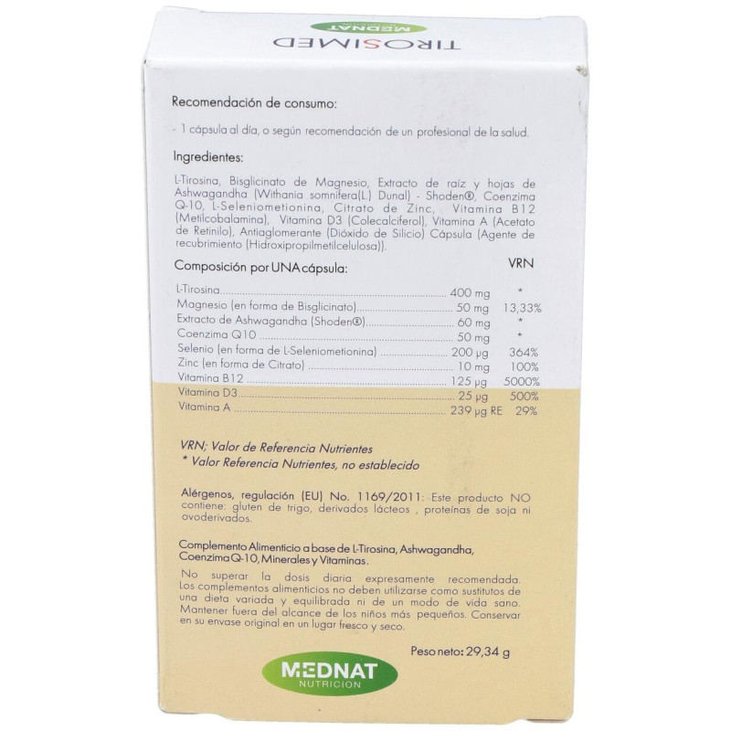 Tirosimed 30cap - Mednat