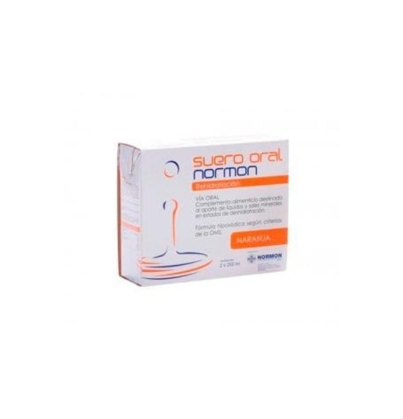 Suero Oral Normon Pack (2 Bricks 250 ml Sabor Naranja) - Normon
