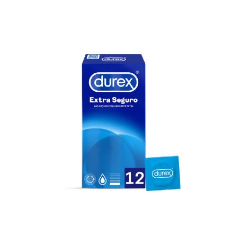 Durex Extra Seguro - Preservativos (12 Unidades) - Reckitt Benckiser