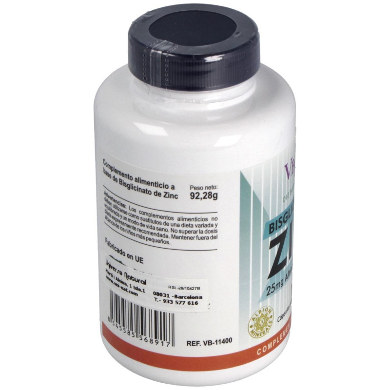 Vbyotics Bisglicinato De Zinc 25Mg 180Comp