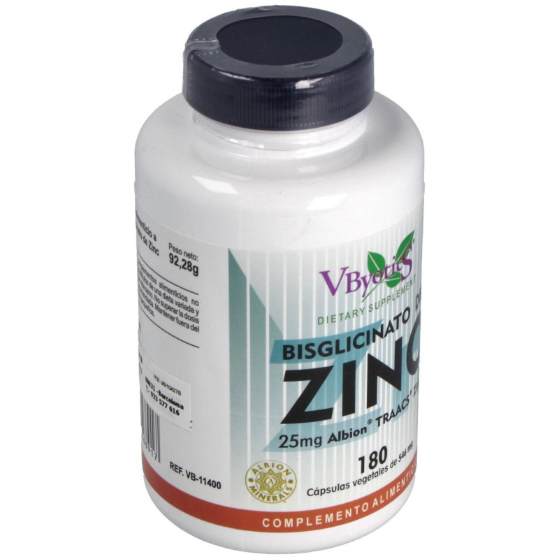 Vbyotics Bisglicinato De Zinc 25Mg 180Comp