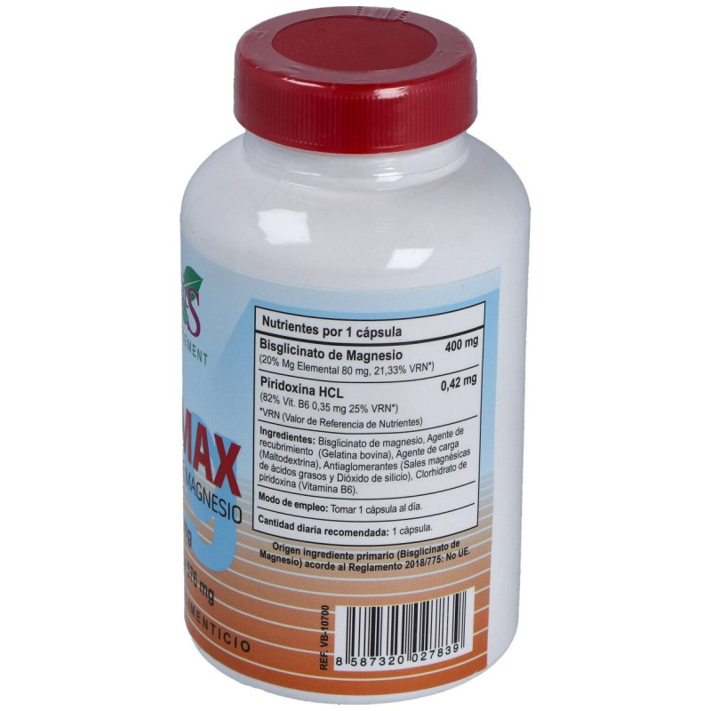 Bisglicinato de Magnesio 400mg 120comp - Vbyotics