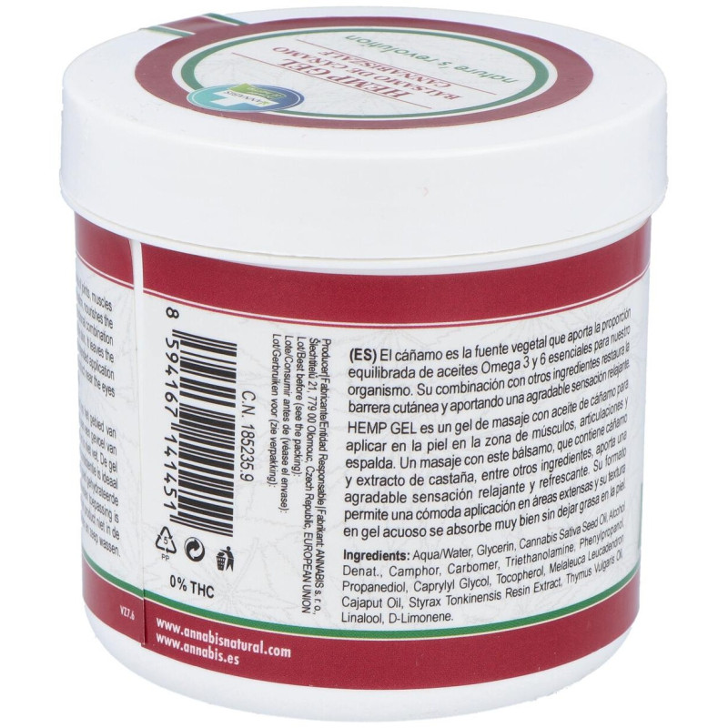 Annabis Hemp Gel Bálsamo De Masaje 300Ml