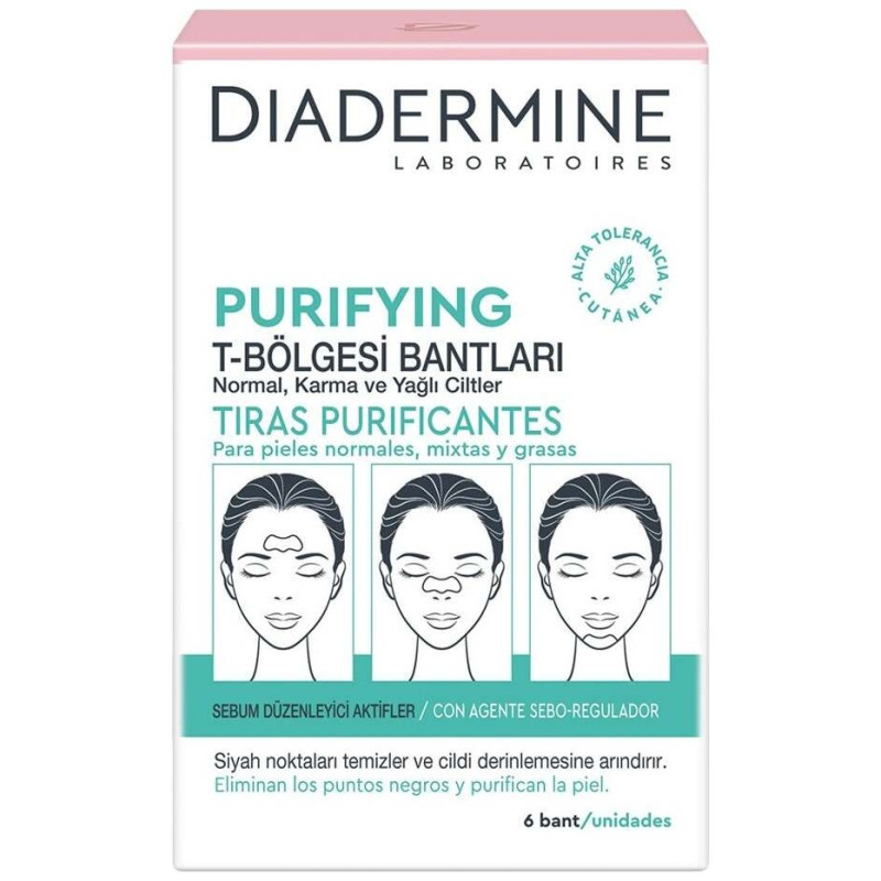 Tiras Purificantes Piel Normal Mixta 6uds - Diadermine
