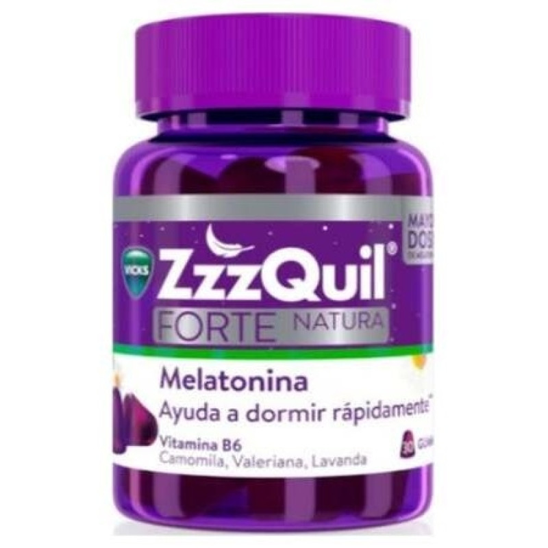 Natura Forte Complemento Alimenticio para Dormir 30 Gominolas - Zzzquil