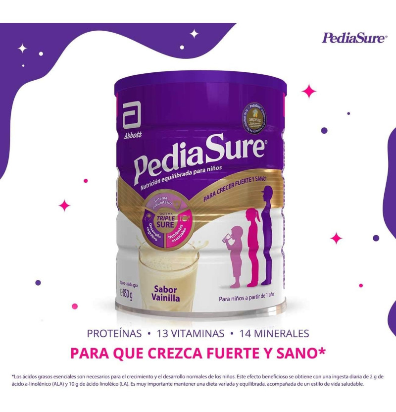 Pediasure Polvo, 850 g, Sabor Vainilla - Abbott