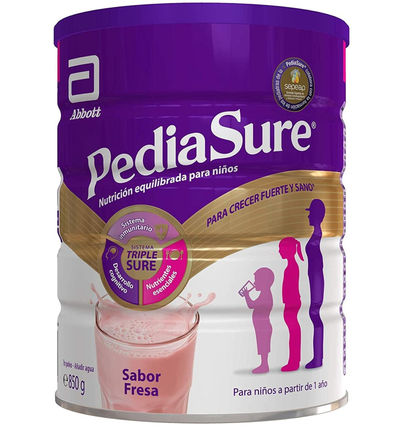 Pediasure Polvo, 850 g, Sabor Fresa - Abbott