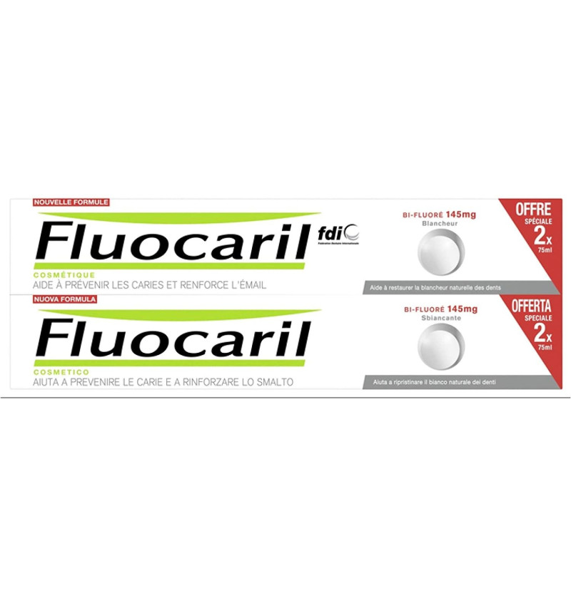 Fluocaril Bi - Fluore 145 mg Blanqueante (2 Envases 75 ml) - Procter&gamble España S.a