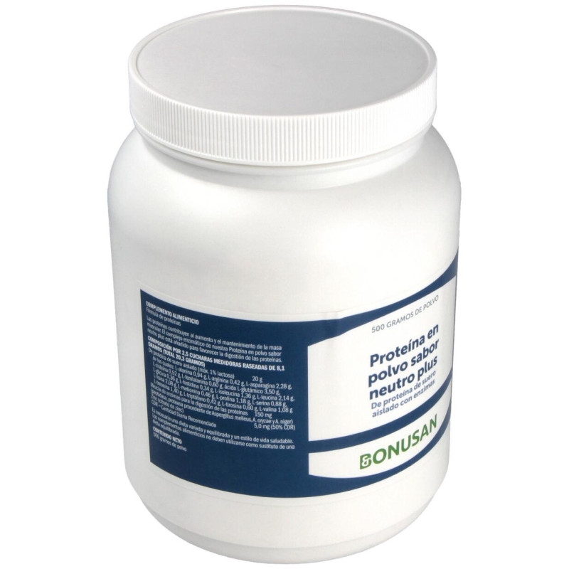 Proteina Sabor Neutro Polvo 500gr. 2 - Bonusan