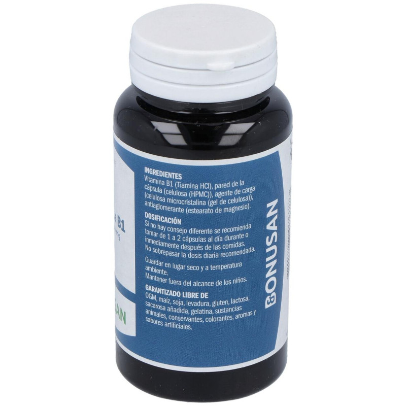 Vitamina B1 Tiaminaulas Vegetales 60caps - Bonusan