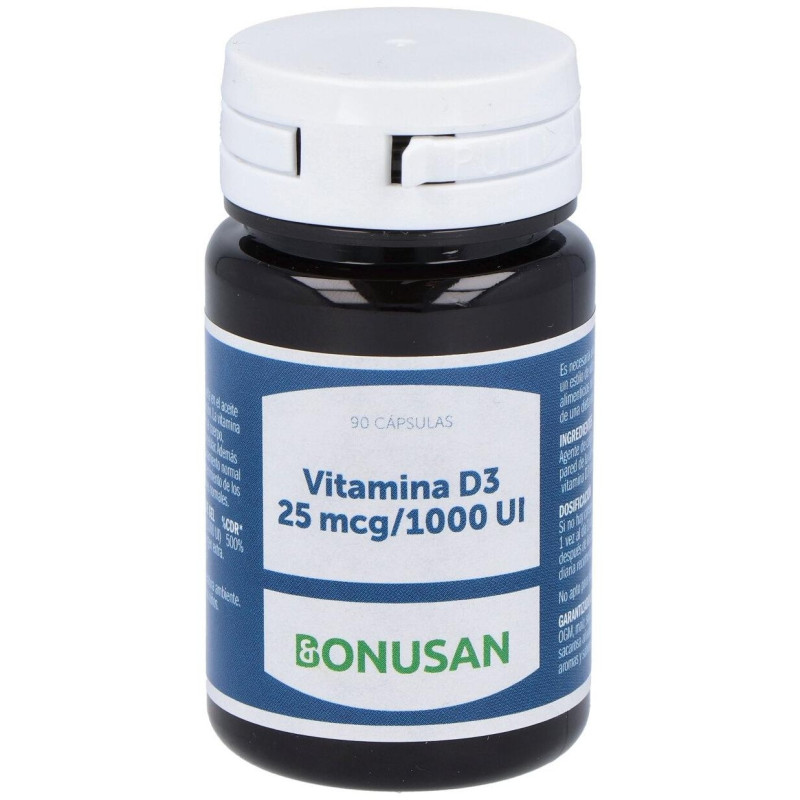 Vitamina D3 25 Mcg/1000 u 90 Caps - Bonusan