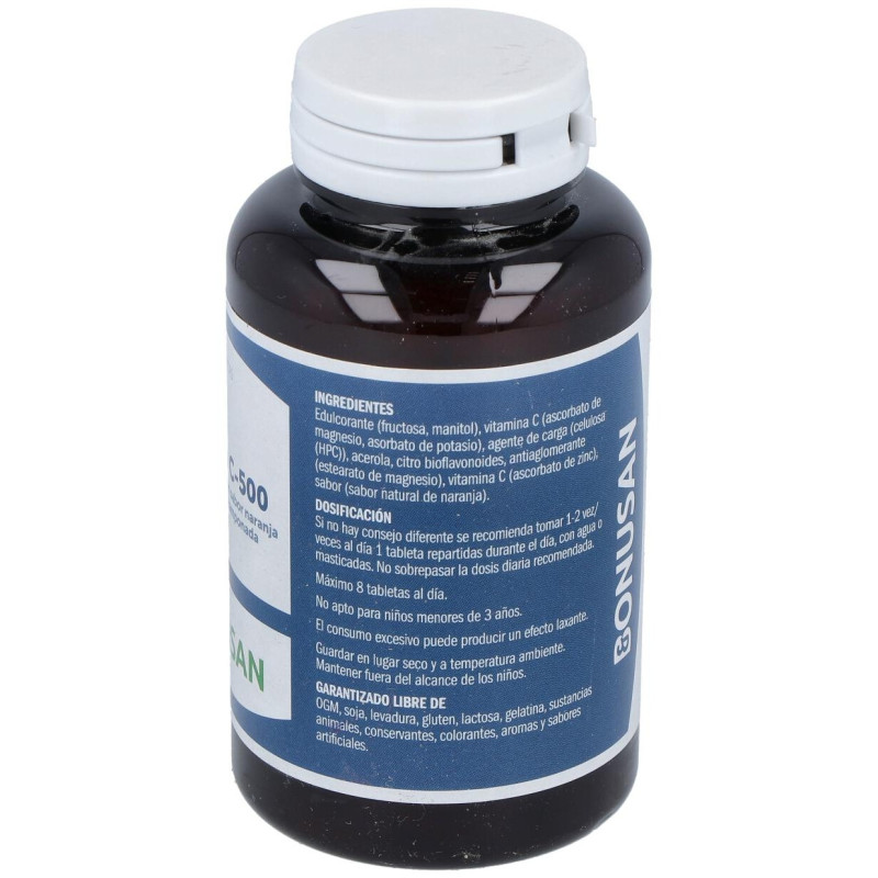Bonusan Vitamina C 500 Naranja 60 Tabletas Masticables