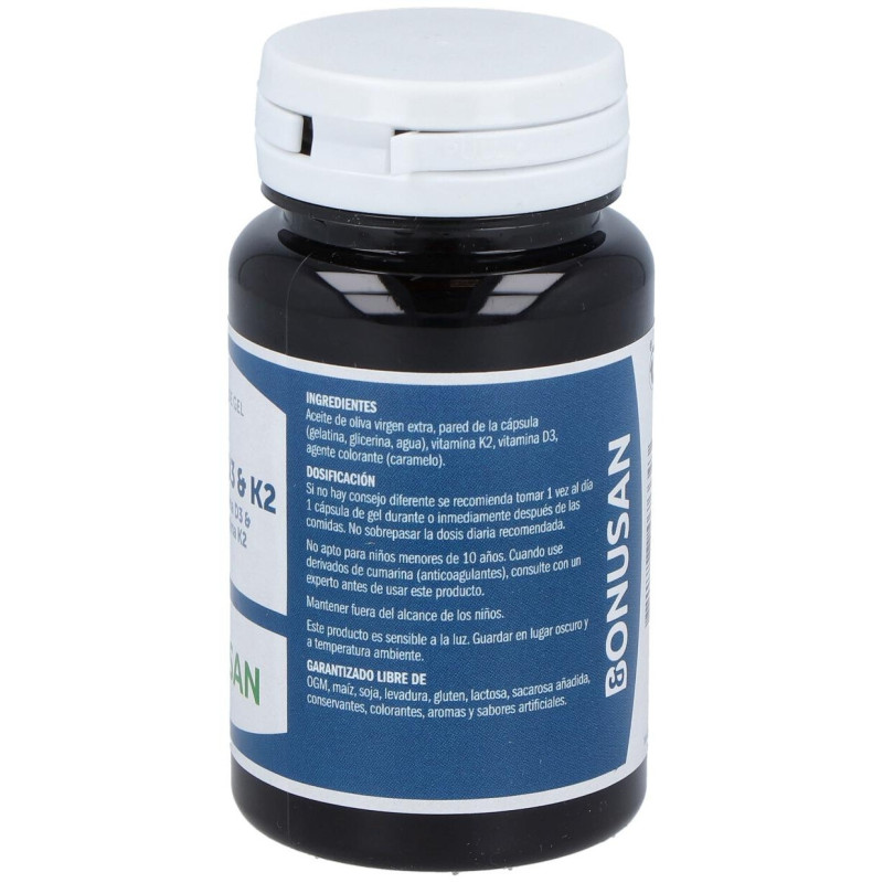 Vitamina D3 y K2 60perlas - Bonusan