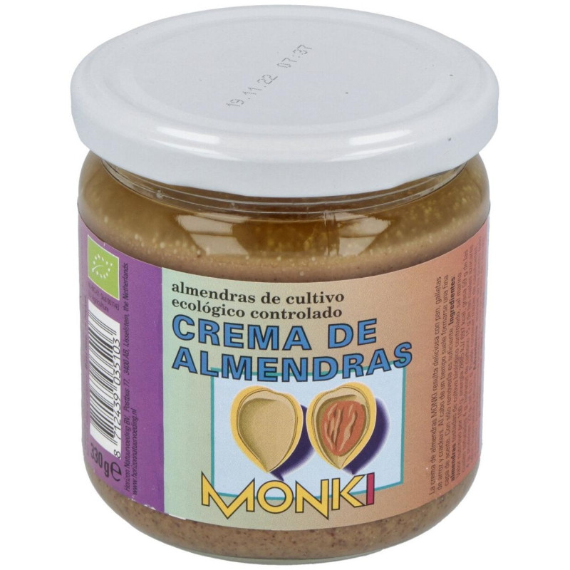 Crema de Almendras Tostadas 330gr. Bio - Monki