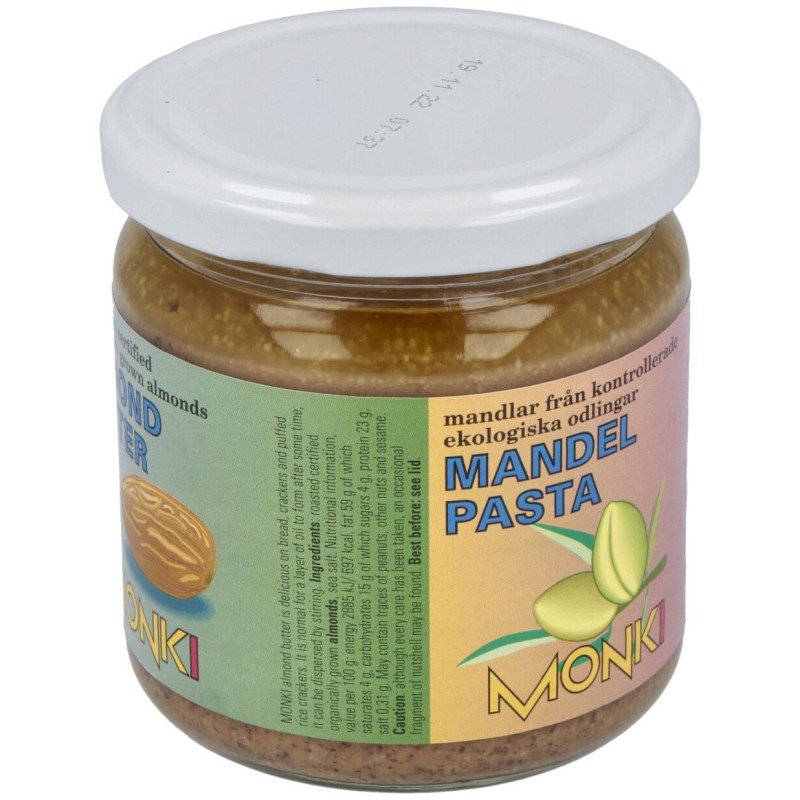 Crema de Almendras Tostadas 330gr. Bio - Monki