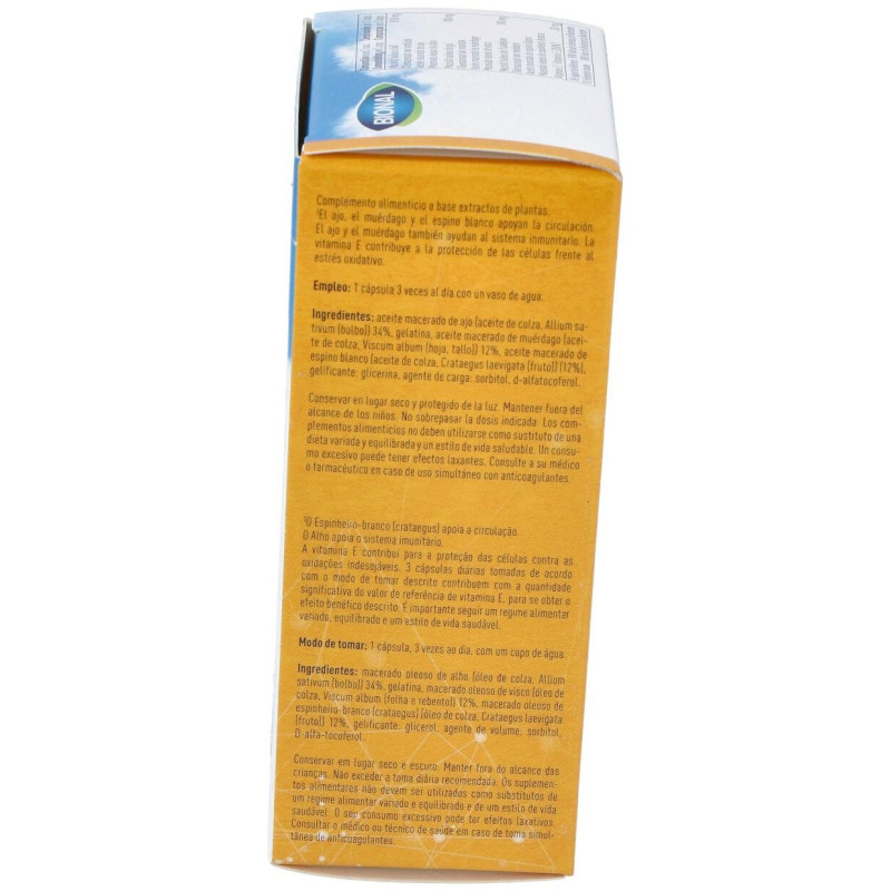 Ajo+muérdago+espino Blanco+vitamina e 80 Cápsulas - Bional