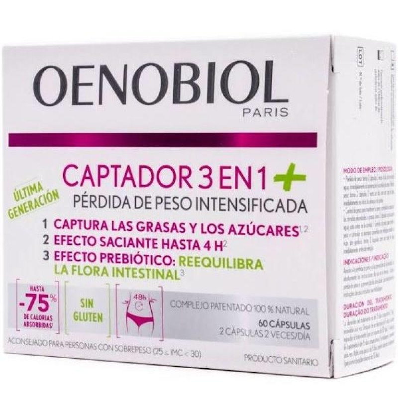 Oenobiol Captador 3 En 1+ (60 Capsulas)