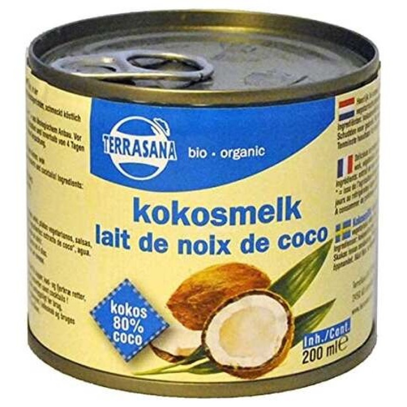 Leche Coco Bio 200ml - Terrasana