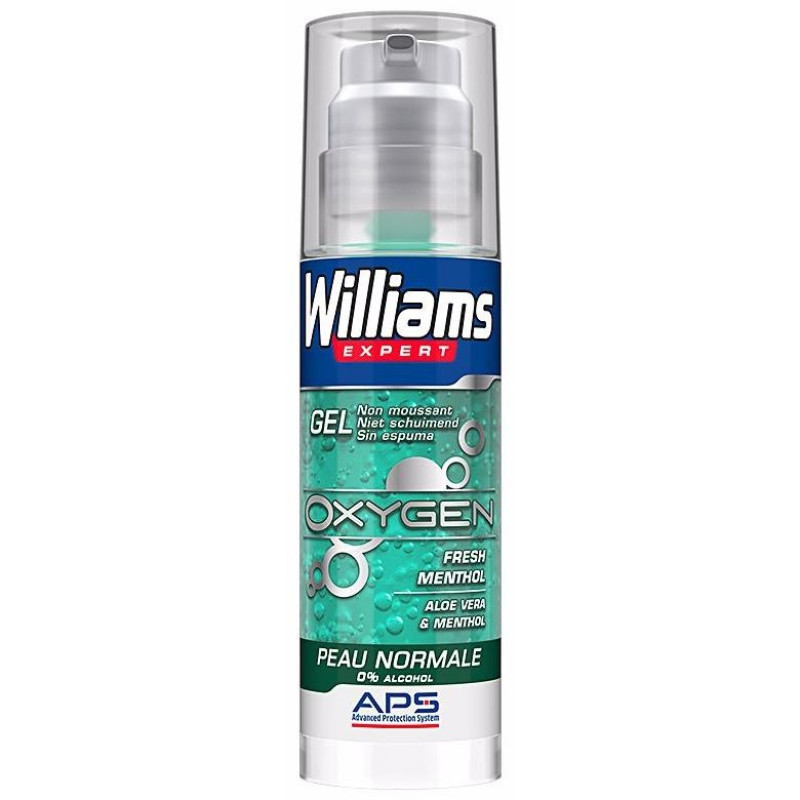 Oxygen Gel de Afeitar Piel Normal Aloe Vera 150ml - Williams