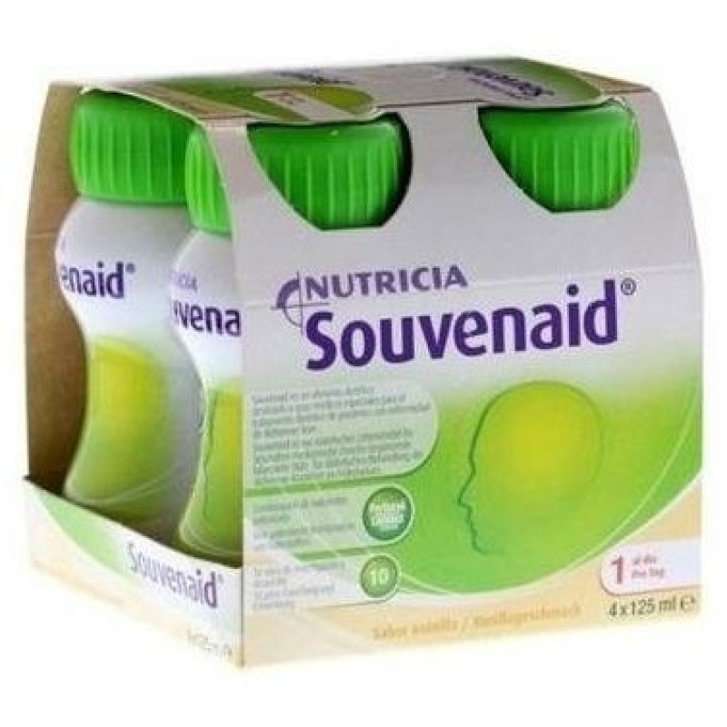 Nutricia Souvenaid Vainilla, 4 X 125 ml - Souvenaid